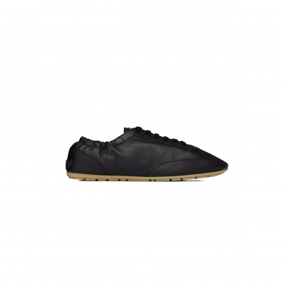 YSL LEWIS SNEAKERS IN GRAINED LEATHER 86256825V001000  